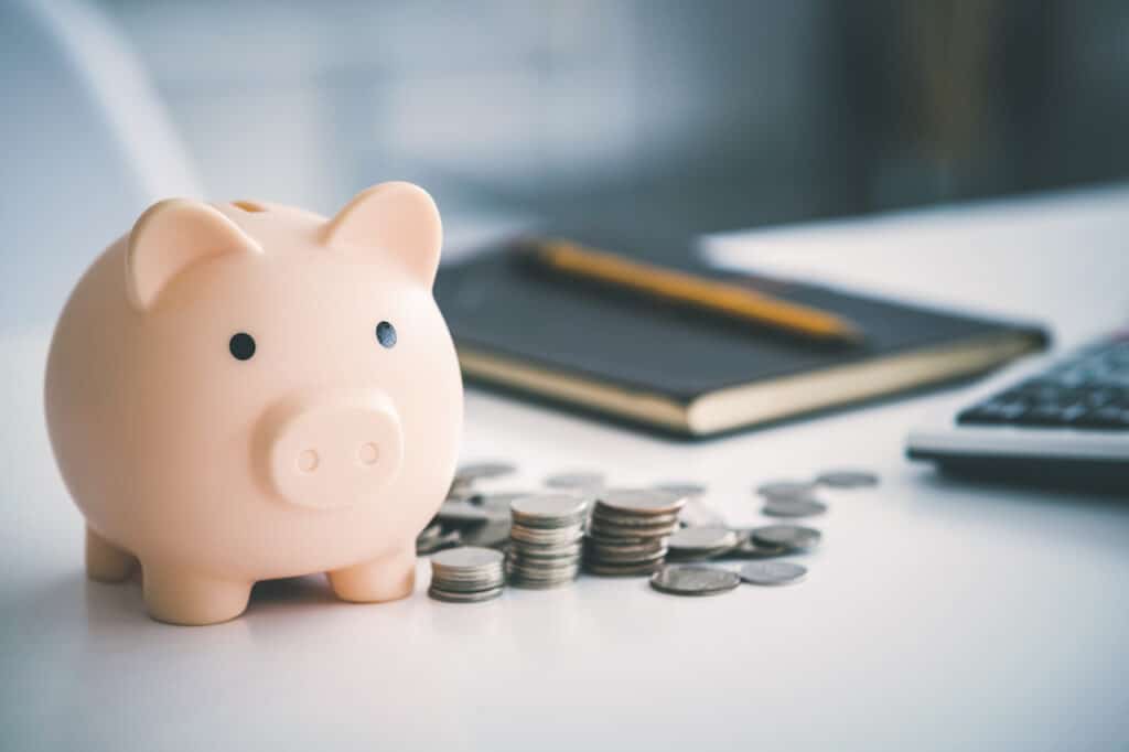 piggy bank at an IT managed services meeting